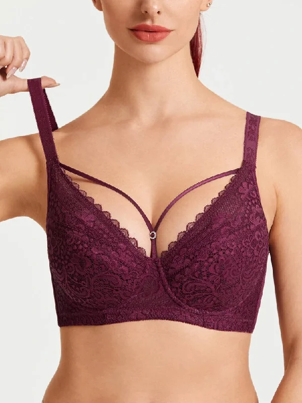 Sexy Lace Full Cup Push Up Soft Lined Bras