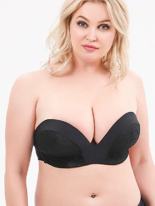 Strapless Push-Up Invisible Wireless Multiway Bra