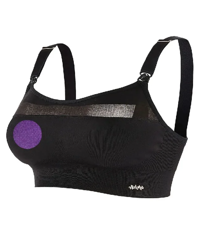 Maternity and nursing sport bra Woma black