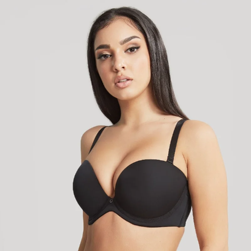 Faith Moulded Strapless Plunge Bra - 10660 - Noir