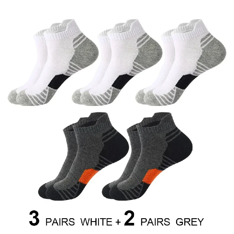 5 Pairs High Quality Men Sock Cotton Short Socks for Male Low-Cut Ankle socks Br