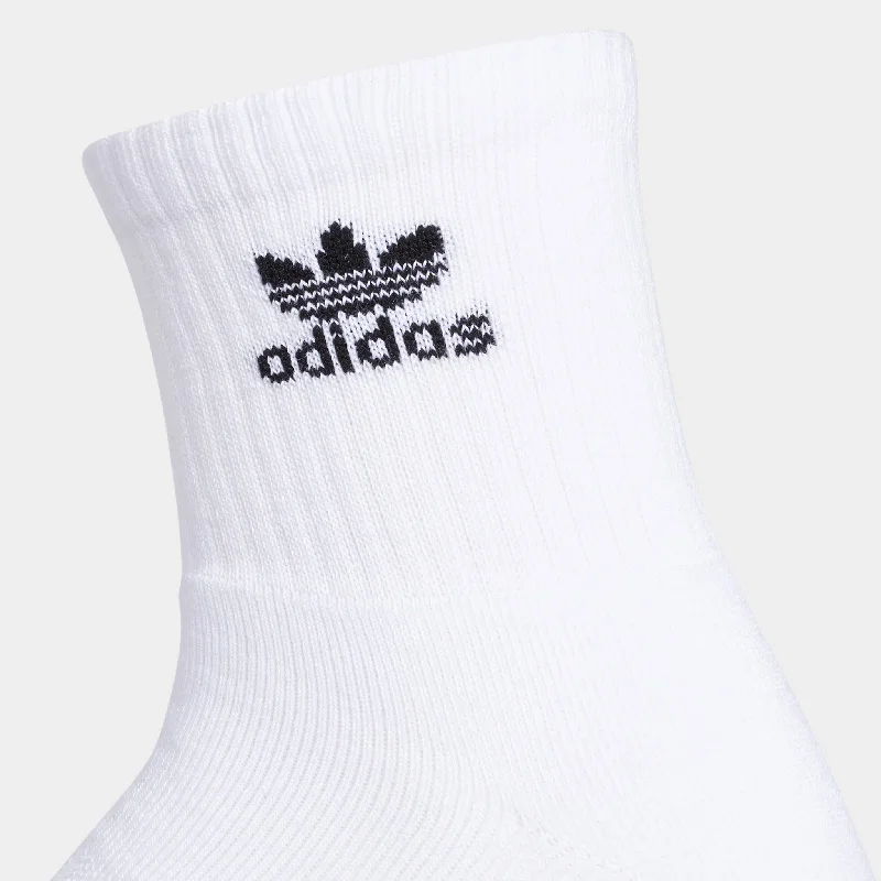 adidas Originals Trefoil 6 Pack Quarter Socks White / Black