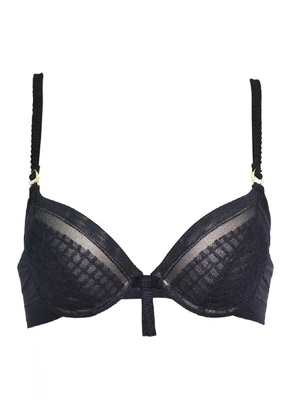 Artisan | Plunge Push Up Bra | Black