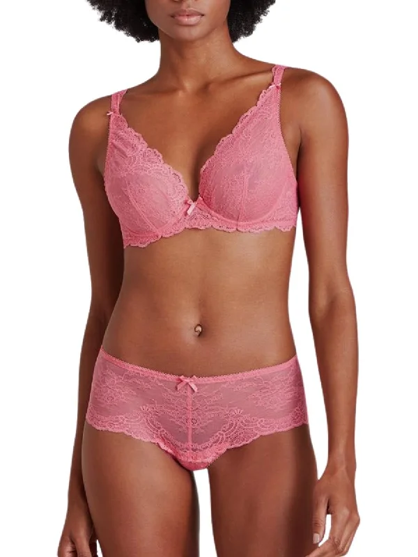 Danse Des Sens Triangle Plunge Bra - Guava