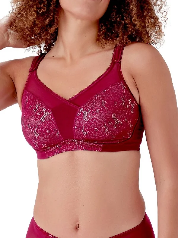 Beauty Everyday Full Support Bra - Burgundy