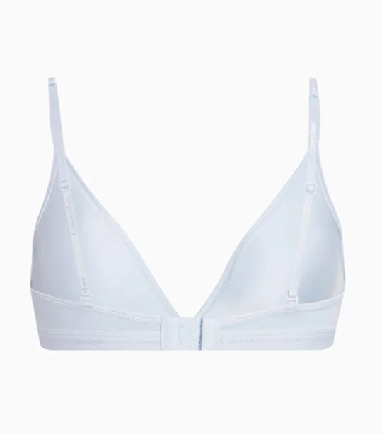 Lightly Lined Triangle Bra Blue