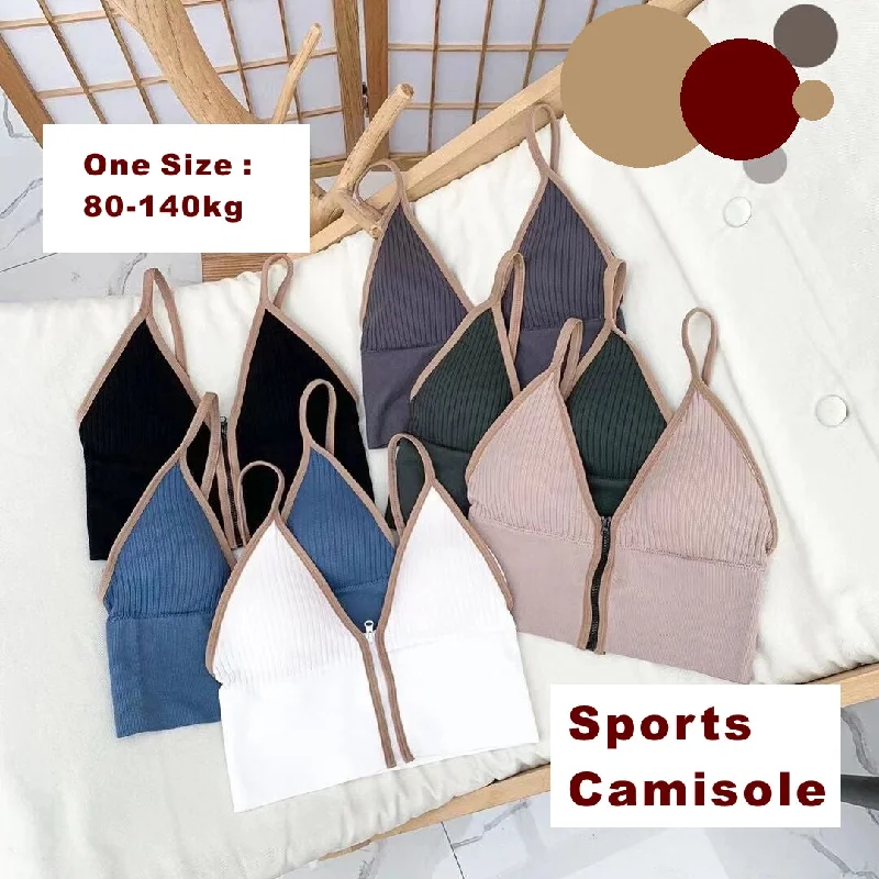 Camisole Tops Women Black White Blue Gray