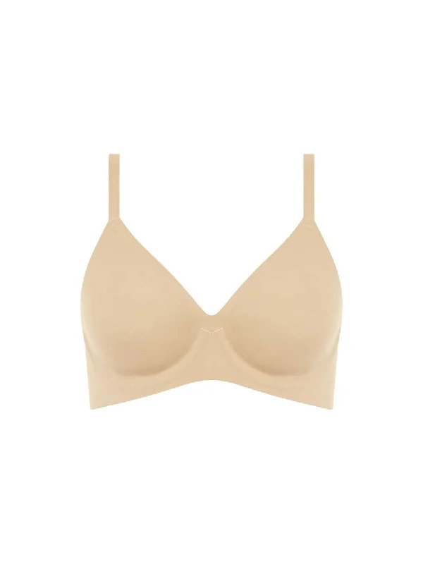 SoftStretch Plunge Bra - Nude Sand