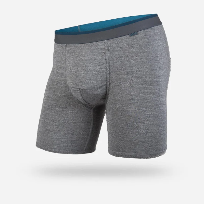 Classic Boxer Brief (Charcoal Heather + Ink)