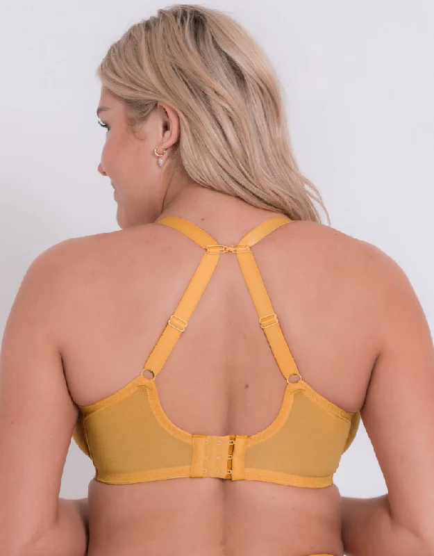 Curvy Kate Centre Stage Full Plunge Side Support Bra Turmeric