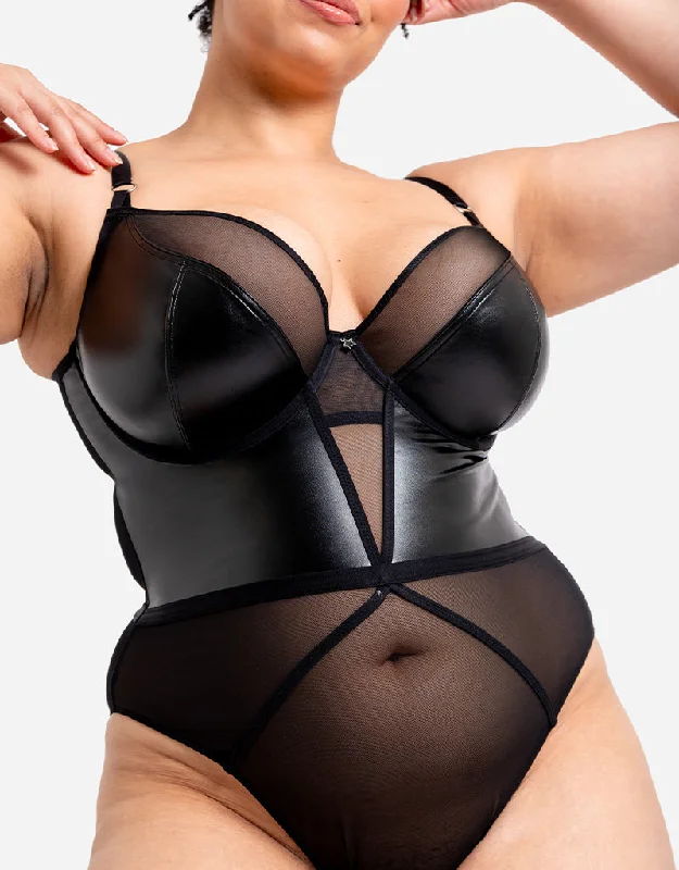 Curvy Kate Lucky Star Plunge Body Black