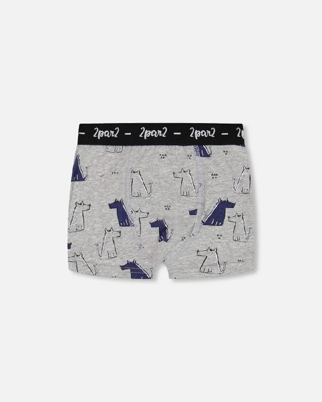 Deux Par Deux Printed Boxer - Dog