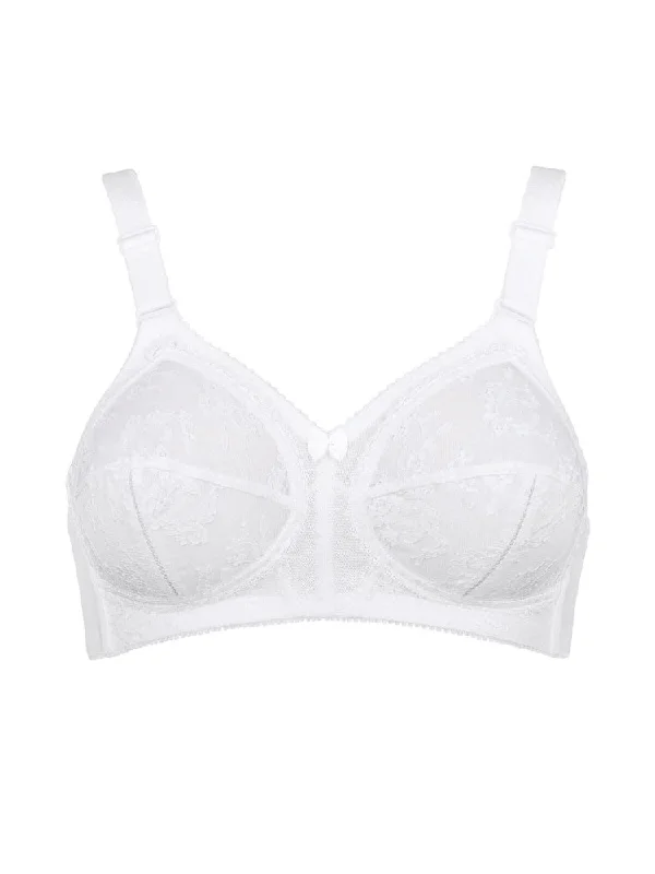 Doreen Classic Full Cup Bra - White