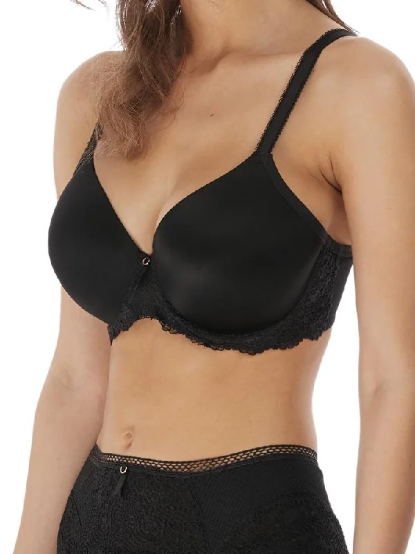 Expression Plunge Moulded Bra - Black