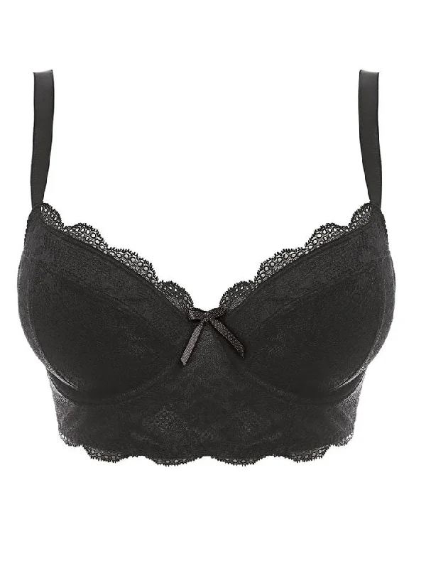 Freya Fancies Longline Plunge Bra - Black