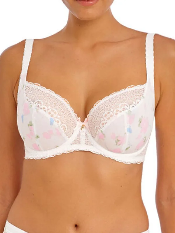 Daydreaming Plunge Bra - Flora White