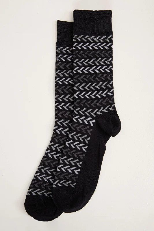 Chevron pattern socks