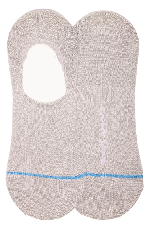 Light Grey ""No-Show"" Bamboo Socks (His)