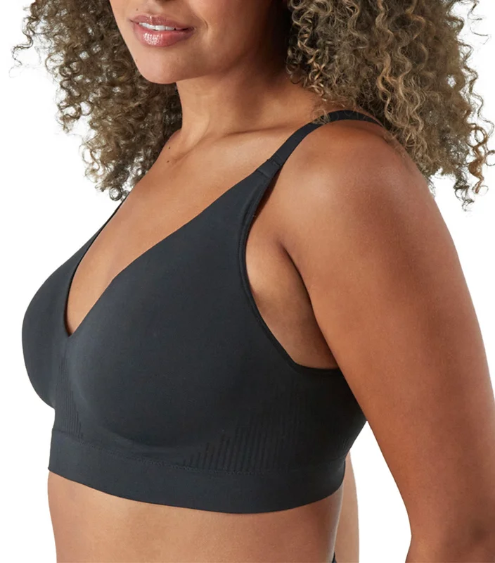 Bali Comfort Revolution Modern Seamless Wirefree Bra Black