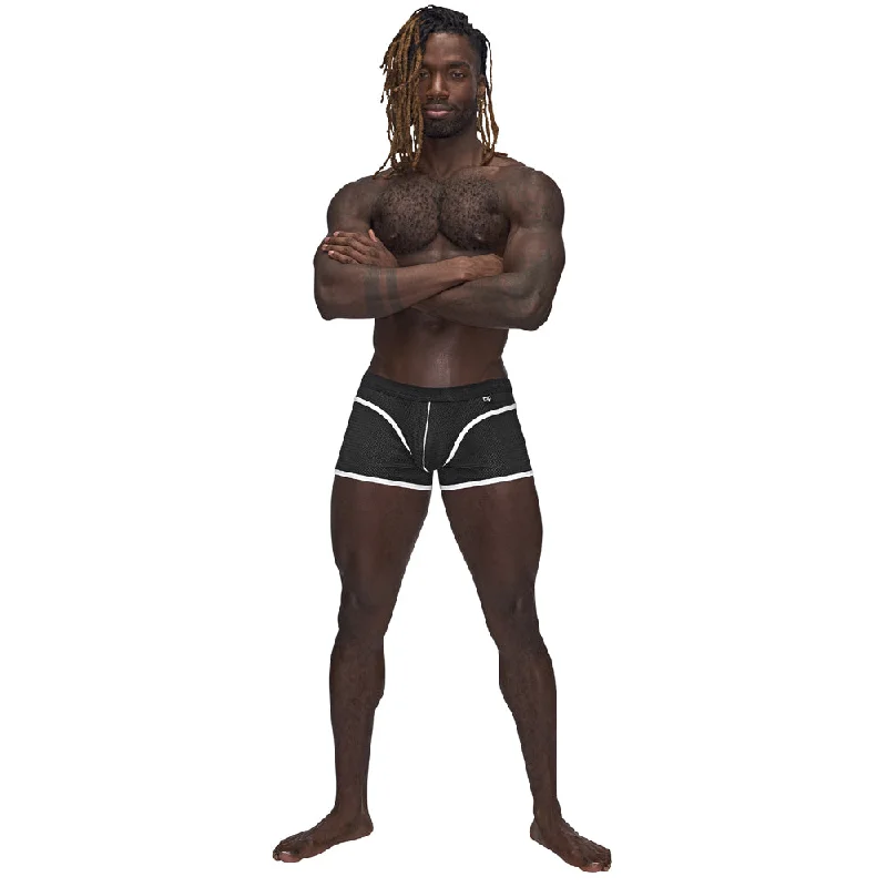 Male Power Sport Mesh Mini Shorts