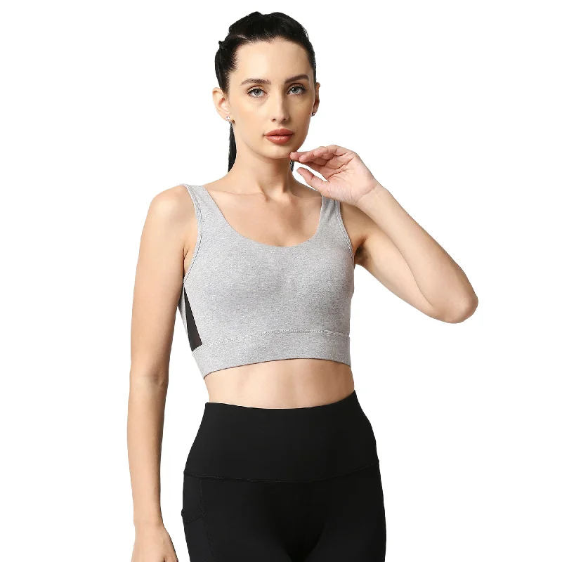 Medium Impact Non Padded Non Wired Long Line Sports Bra CB-910