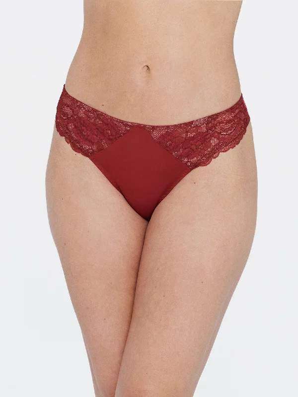 Minx Lace Trim Thong