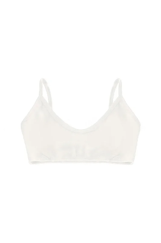 Organic crop bra in natural