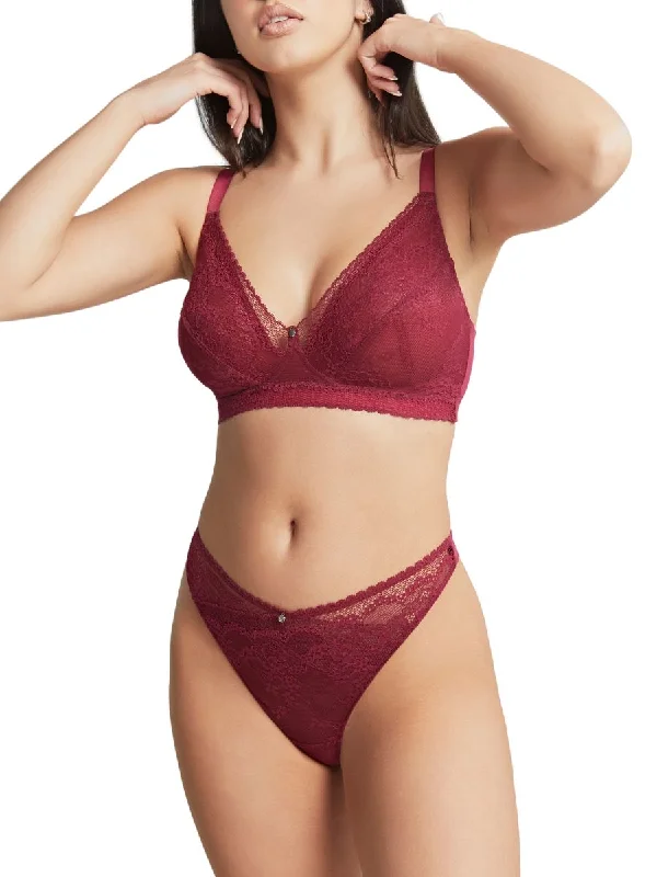 Alexis Plunge Bralette - Berry