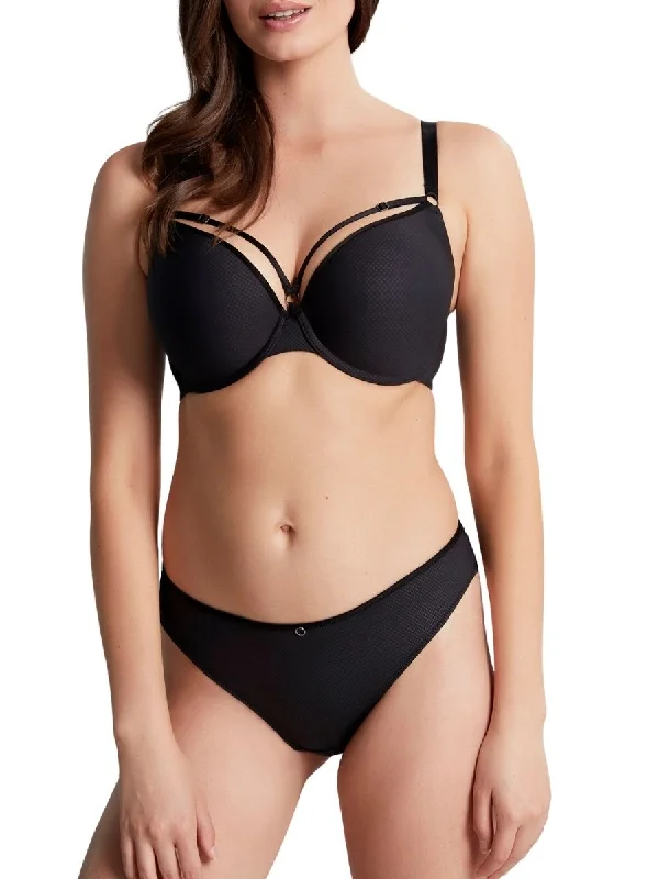 Elan Luxe Moulded Plunge Bra - Noir