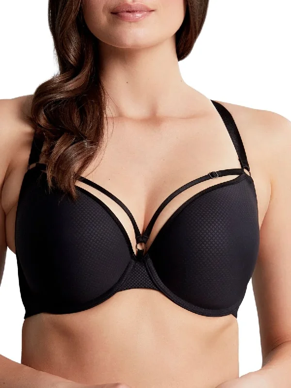 Elan Luxe Moulded Plunge Bra - Noir