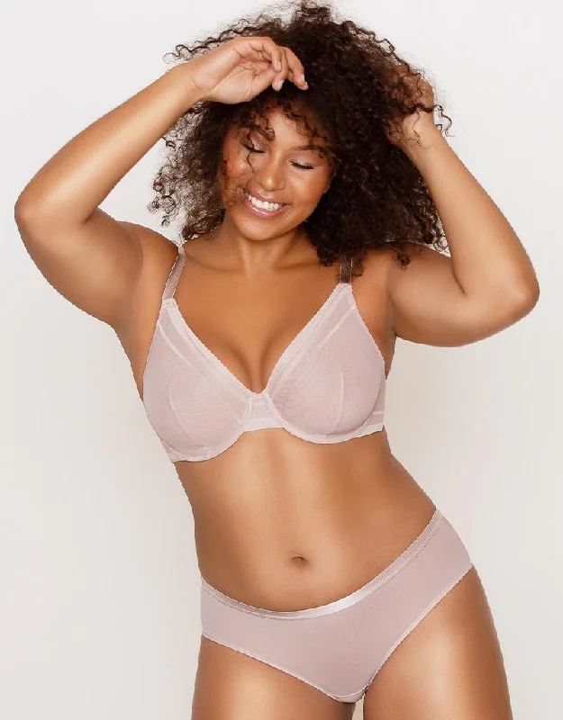 Parfait Maya Unlined Plunge Bra Shadow Grey