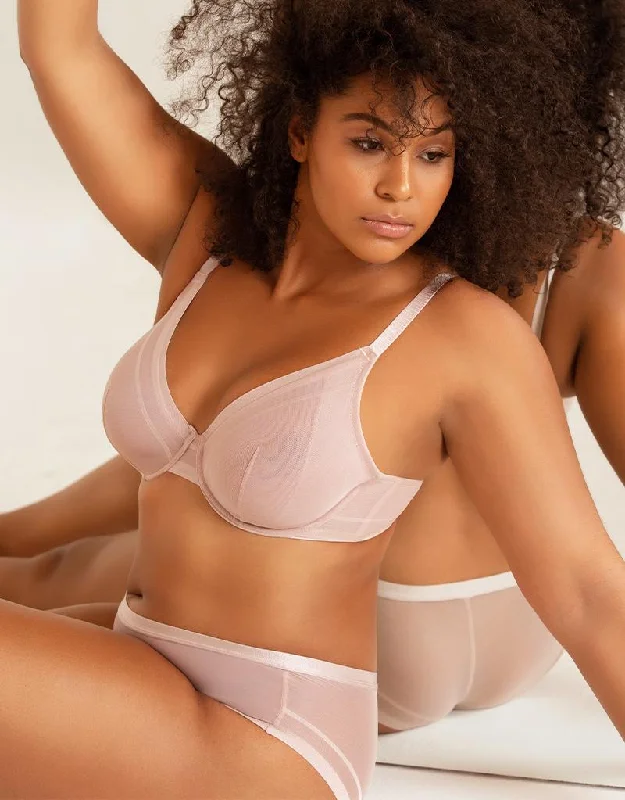 Parfait Maya Unlined Plunge Bra Shadow Grey