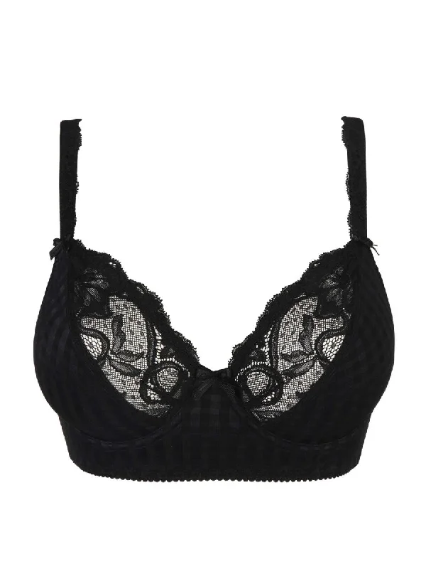 Madison Plunge Longline Bra - Black