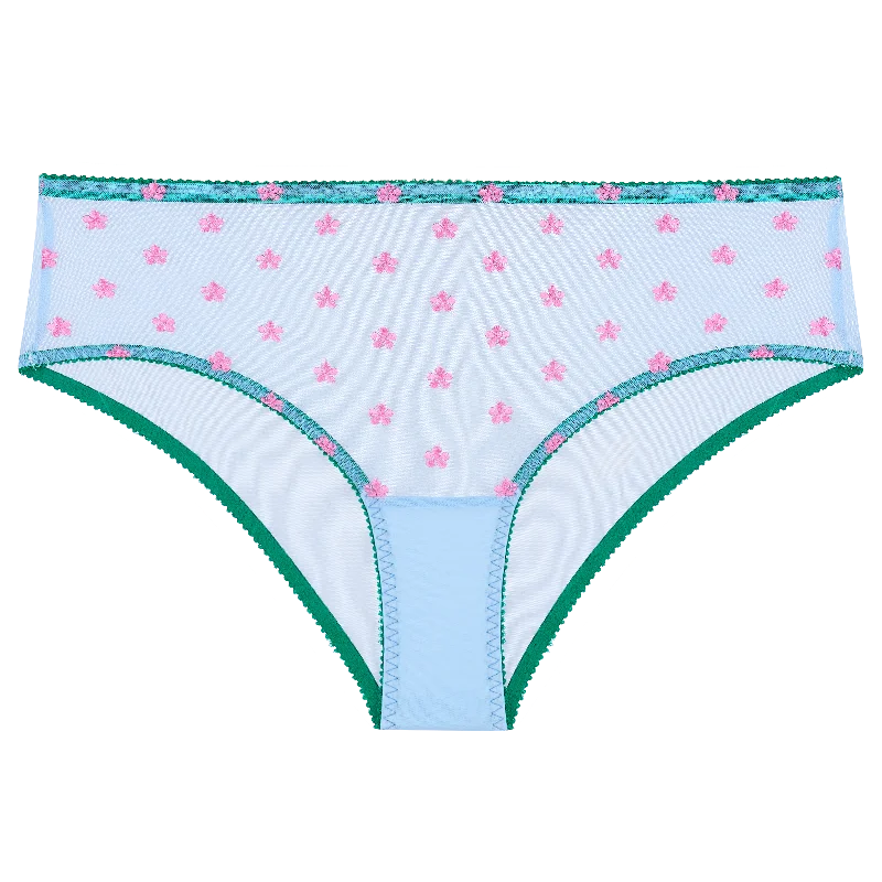 Sage Embroidered High Waist Knicker