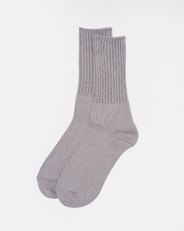 Silket Rib Socks / Light Gray