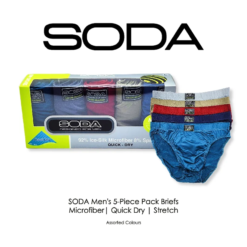 Soda 5 Piece Microfiber Mini Briefs