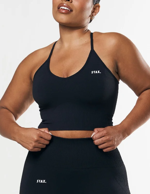 Premium Seamless Strappy Crop - Astro