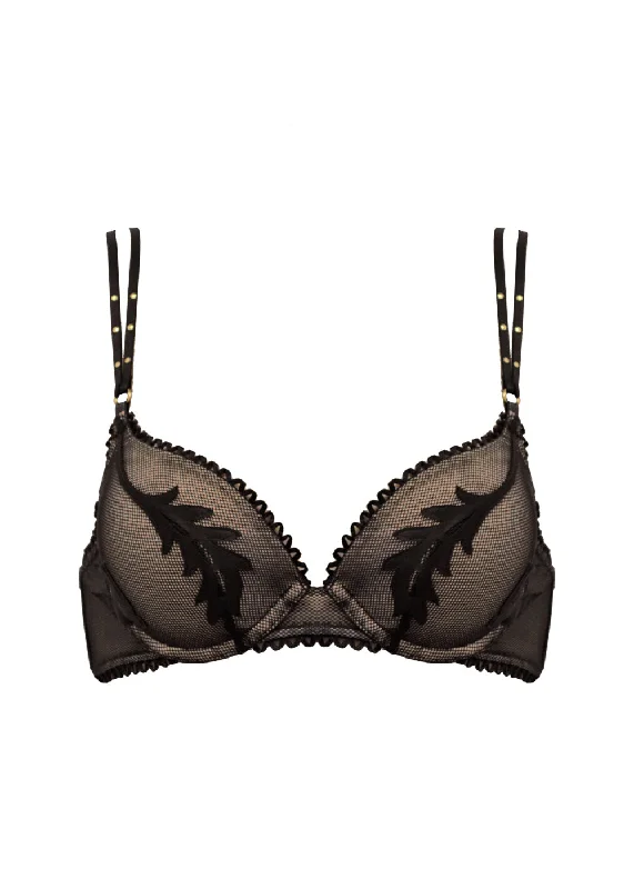 Talisman | Plunge Push Up Bra | Black