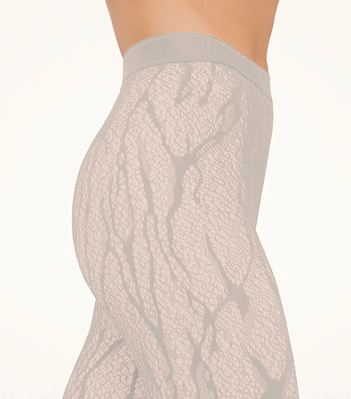 Snake Lace Tights Platinum