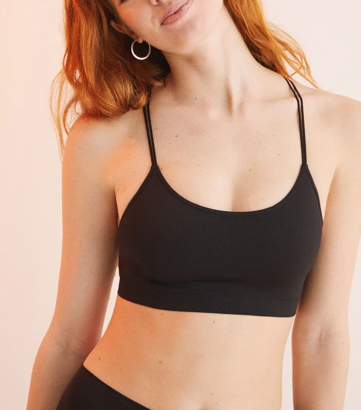 Seamless Bra Top Black