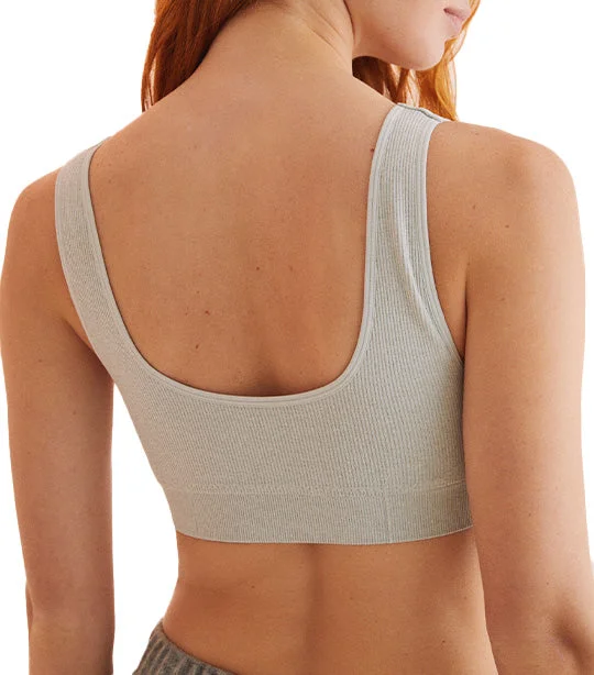 Seamless Multiway Bra Top Gray