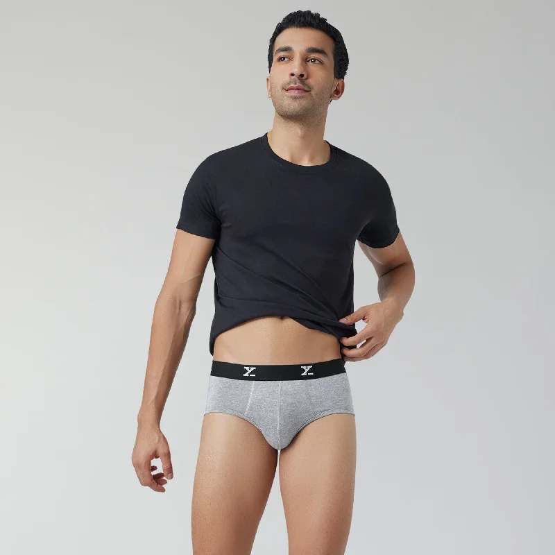 Ace Medley Modal Briefs Stone Grey