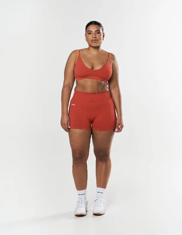 Seamless Base Bralette - Red