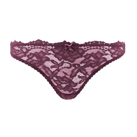 Cora Thong In Bordeaux By Dita Von Teese Lingerie - XS-L