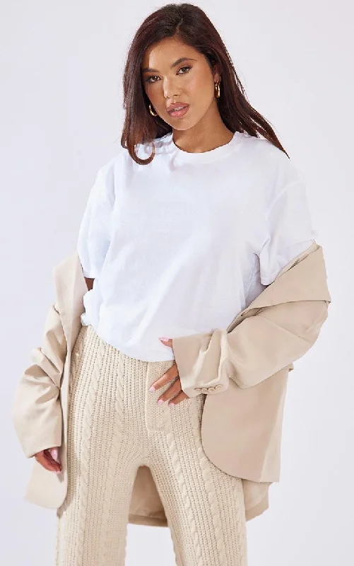 Effortless Elegance: The Perfect Oversized Comfort for Women - (White)