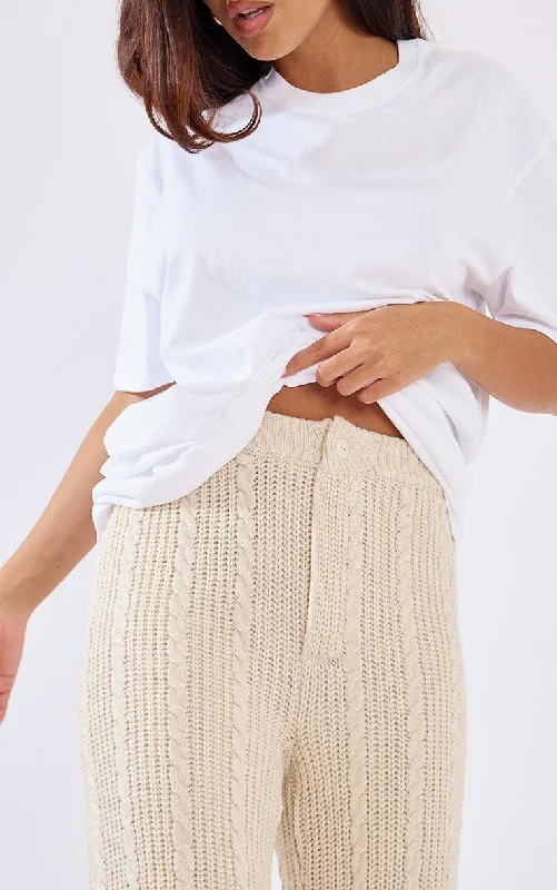 Effortless Elegance: The Perfect Oversized Comfort for Women - (White)