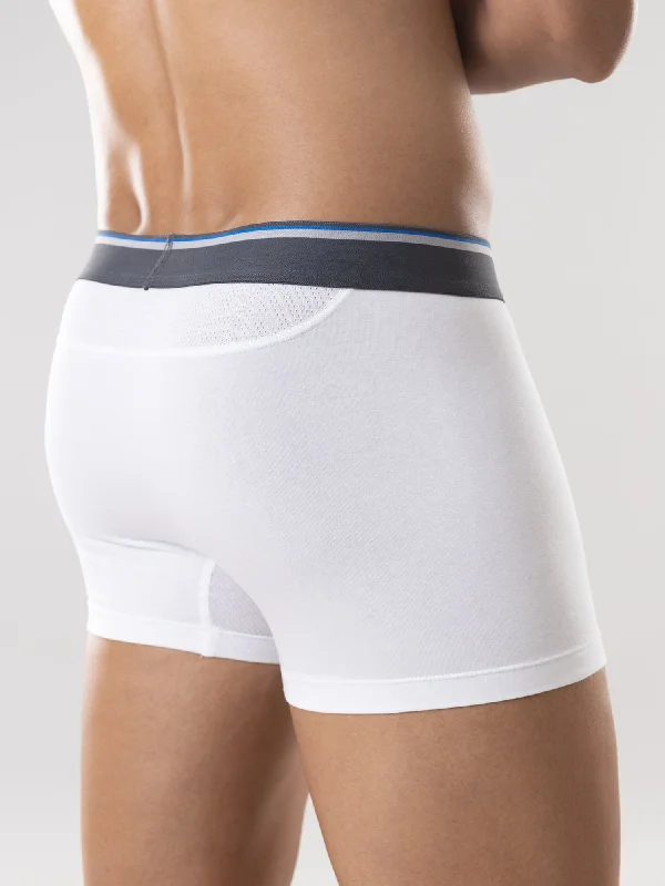 Anti Odor Cotton Tencel Cooling Trunk - White