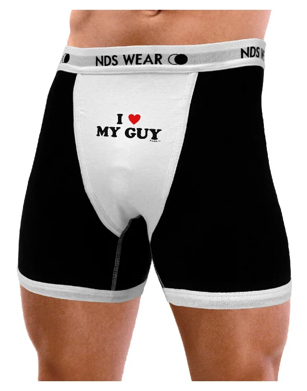 I Heart My Guy Mens Boxer Brief Underwear by TooLoud