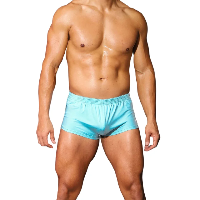 JJ Malibu Stretch-It 2"" short w/zipper pocket electric blue