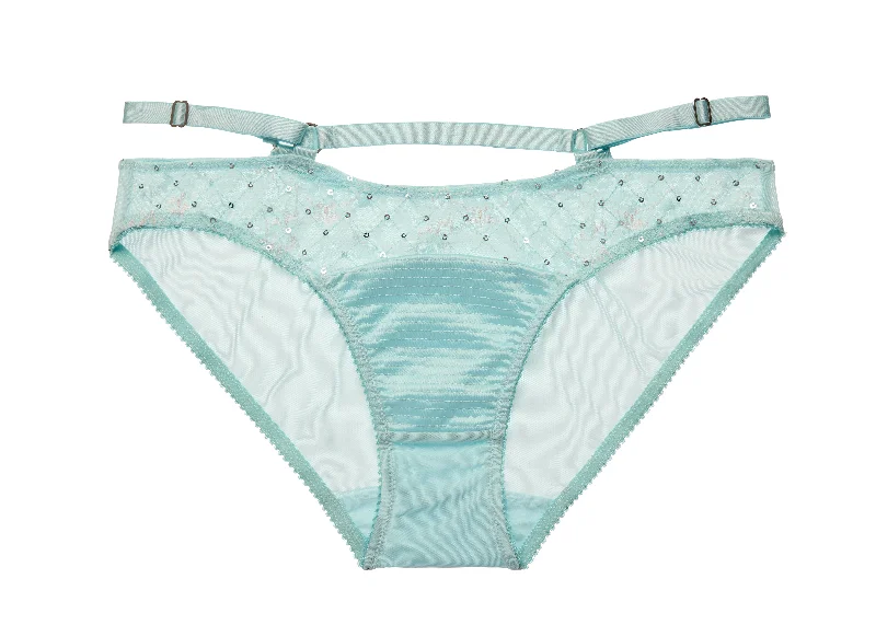 Madame X Bikini Brief in Powder Blue By Dita Von Teese Lingerie - XS-2X